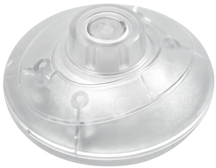 Helunsi 1-Pack Floor Lamp Foot Switch, Round Clear Step Switch