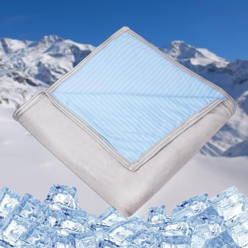 Uplayteck Coperta Estiva Fresca 150X200cm, Coperta Rinfrescante Arc-Chill Q-Max>0,44 per Disponibilità in più Stagioni, 2 Lati Traspirante Morbido con non Sporca Facilmente per Sonno, Divano e Casa