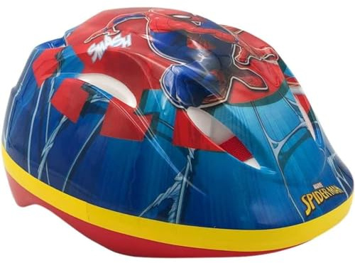 Casco Protettivo, elmetto per bambini, regolabile, 51-55 cm, protezione, sicurezza, accessorio, bicicletta, monopattino, pattini (SPIDERMAN)