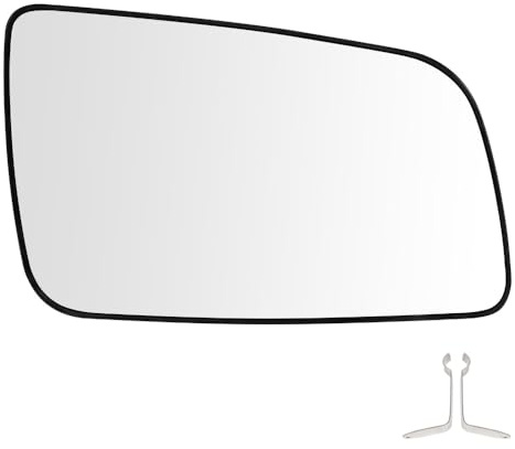 SENZEAL Spiegelglas Ersatz für Opel Astra G 1998-2009 Außenspiegel Glas Beifahrerseite Beheizbar mit Trägerplatte 6428740 (Rechts)