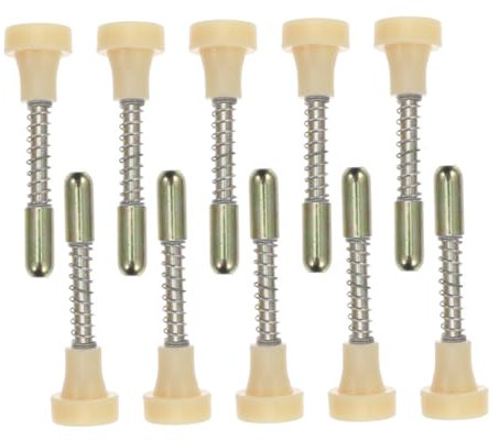 QUMIIRITY 10 Stück Federbolzen Türriegel Aus Metall Höhenverstellbar Langlebig Federriegel Ersatz Für Fliegengitterrahmen Und Schranktüren