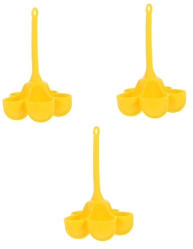 Ciieeo 3 Piezas De De Silicona Fabricante De De Calidad Alimentaria Tazas Útiles Para Cocinar Cocedor De De Mano Huevera Yellow Gel De Sílice