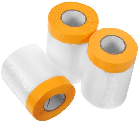 ANDRESLAD Hochwertige Abdeckbandrolle Vorgeklebte Kunststofffolie Abdeckfolie Für Die Automobilindustrie Zum Lackieren Installieren
