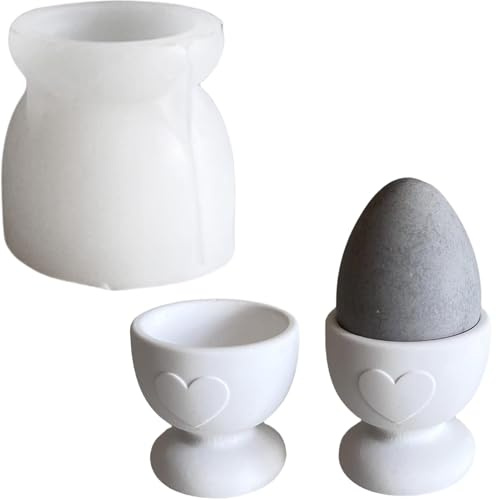 ALEFBET Silikonform Eierbecher, Silikonformen Gießformen Ostern, Silikon Gießform Ostern, Gipsformen zum Gießen, Epoxidharz Formen Ostern（Eierbecher）