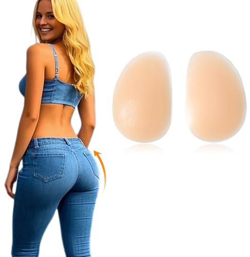 QIUMING® Butt Padding Booty Pads Butt Inserts Fake But Pads Silikon Po Einlagen Silikon-Polster zur Gesäßstraffung für Frauen Mit Gel auf der Rückseite Für Frauen