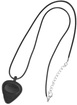 Silikon-Musikschmuck, Gitarrenplektren, Halskette, Aufbewahrungslösung, modische Kette, Halskette, geeignet für Bassspieler