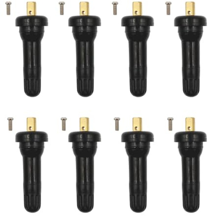Anhoer 8 Stück Auto Reifendrucksensor Ventil TPMS Sensor Ventilschaft | Gummiventile Ersatz Ventileinsätze für Valve Reifendruckkontrollsystem für Auto