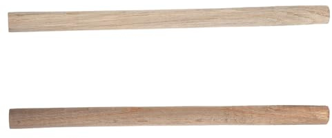 Angoily 2Pcs Wooden Hoe Handles Replacement 50Cm Hardwood Garden Tool Handles for Handheld Hoe and Tools for Garden Accessories and Supply