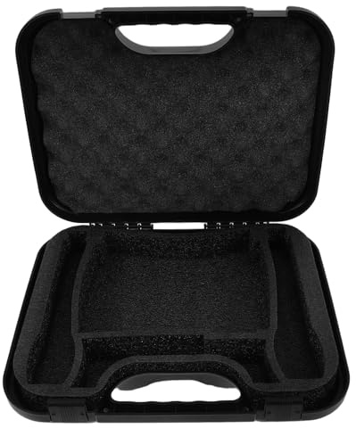 RUNROTOO Maletín para Micrófono Tapa Protectora y Esponja Interior, Estuche de Viaje para Micrófono Portátil y Accesorios de Audio