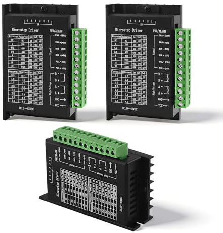 Schrittmotortreiber TB6600 4A 9-42V Schrittmotor Stepper Driver Geeignet 42/57/86 Typ 2/4 Phasen Schrittmotor für 3D Printer Drucker/CNC-Controlle - 3pcs