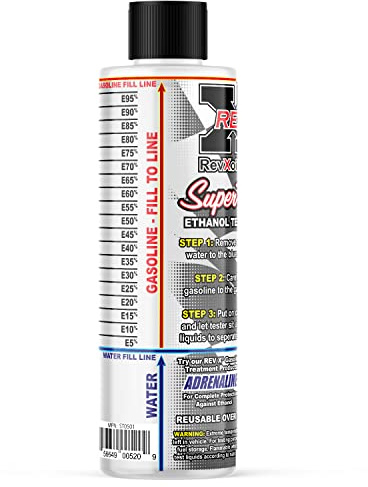 REV X Super testeur E85 – Kit de Test réutilisable pour Essence, éthanol