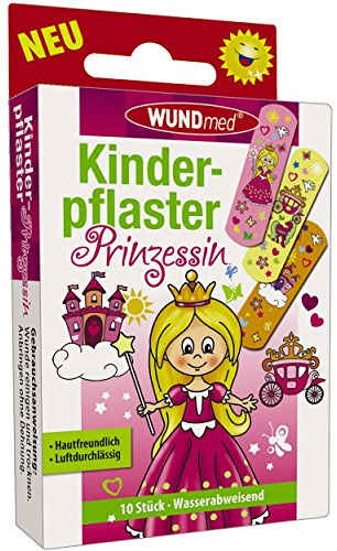 Wundmed 5er Vorteilspack Kinderpflaster Prinzessin, 5 Pack a 10 Stk. (50 Stk.)