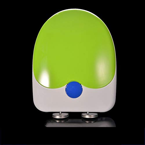 Wc-sitz mit Absenkautomatik Antibakterieller für Erwachsene und Kinder Premium Kinder Familien Toilettendeckel Quick Release Easy clean Einfache Montage, Softclose, D-Form ( Color : Green )