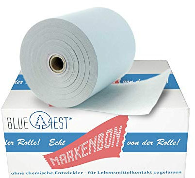 30 ökologische BLUE4EST® Thermorollen für Thermopapier Thermorollen 80 mm [80m] - markenbon