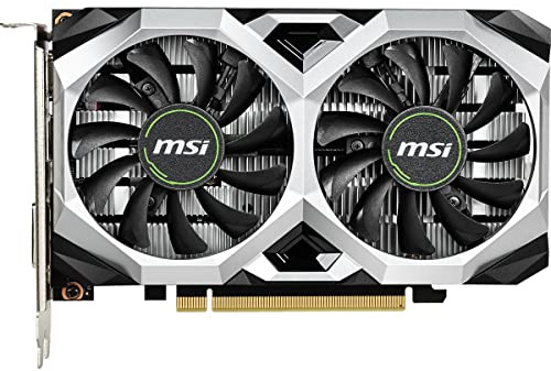 MSI Gaming GeForce GTX 1650 128-Bit HDMI/DP/DVI 4GB GDRR6 HDCP Compatible con DirectX 12 VR Ready OC Tarjeta gráfica (GTX 1650 D6 Ventus XS OC)
