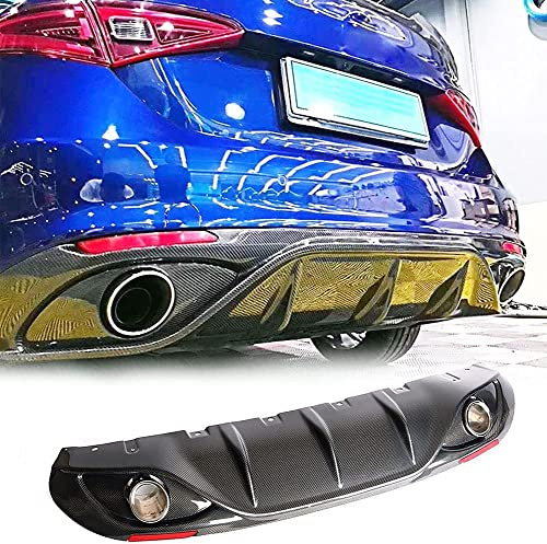 TGFOF Carbon labbro paraurti anteriore per Alfa Romeo Giulia Base Sedan 2017 2018 2019 spoiler inferiore tipo mento Air Dam Splitter protezione per carrozzeria