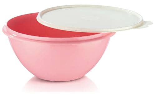 Tupperware Kühlschrank Wunderschüssel Wunder-Schüssel 2,4 L Pastellrot + Hängelöffel