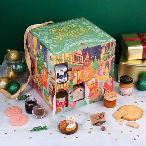 Calendrier de l'Avent Cube des Terroirs de France - 24 spécialités de nos régions à découvrir - Calendrier de l'avent gourmand et original - BienManger.com