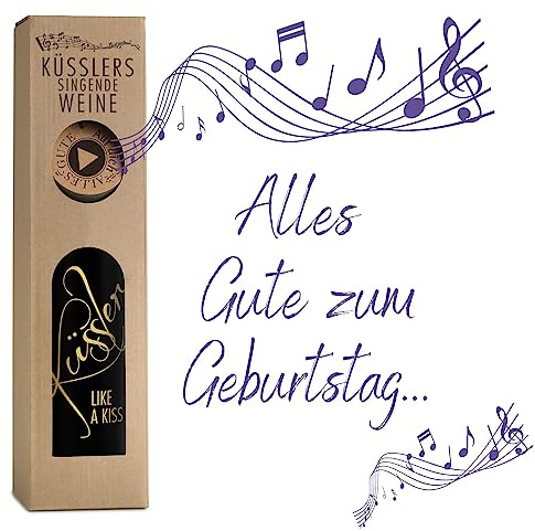 Neu! SINGENDER WEIN zum GEBURTSTAG - ein Cuvée rosé mit eigenem Geburtstags-Lied - im nachhaltigen Geschenkkarton - das ideale Weingeschenk!