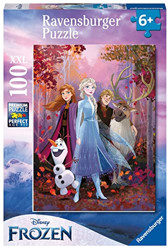 Ravensburger Puzzle 80535 - Die Eiskönigin ELSA und ihre Freunde, 100 Teile Kinderpuzzle für Frozen Fans ab 6 Jahren