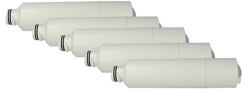 vhbw 5X kylskåpsvattenfilter kompatibelt med Samsung RF25HMEDBBC, RF25HMEDBSR, RF24-serien fransk dörr sida vid sida kylskåp