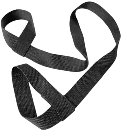 Sangle de transport extensible pour tapis de yoga - Sangle antidérapante multifonctionnelle, Noir, 21.65x0.98