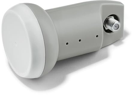 TELE System LNB Single, convertisseur Universel Simple. Low Noise Block-Converter TS100F. Protection Contre Les intempéries pour Une réception Stable et fiable.