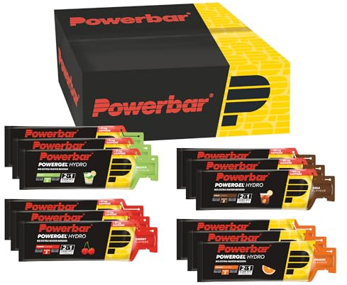 Powerbar PowerGel Hydro Multiflavourbox 12x67ml - High Carb Energie Gel + Natrium