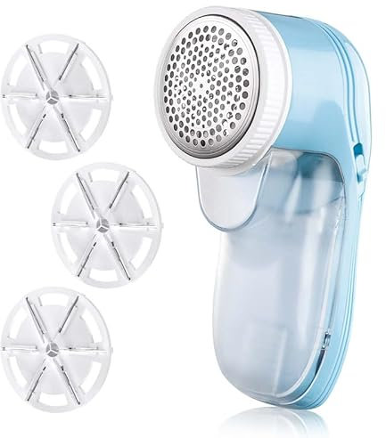 Electric Lint Remover Fabric Shaver, USB Rechargeable Bobble Remover for Clothes Debobbler Clothes Shaver Sweater Shaver Lint Roller Wool Defuzzer Fluff Remover for Clothes Carpet(3 Blades Included)