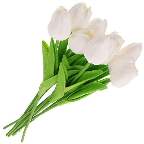HOLIDYOYO 10stücke Pu Kunsttulpen Dekoration Für Hochzeiten Partys Und Zuhause Langlebige Für Kreative Arrangements Und Bouquets