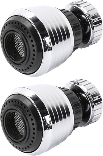 Fokroin Boquilla aireadora de grifo de 360° - Ahorro de agua y máxima flexibilidad ，Filtro de Burbujas Adaptador de Filtro Dispositivo para El Ahorro de Agua En El Hogar