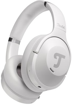 Teufel REAL Blue NC 3 Kabellose Bluetooth-Kopfhörer Over-Ear mit ANC | Active Noise Cancelling und Langer Akkuflaufzeit (bis zu 59 Stunden mit ANC), Sprachsteuerung, Transparenzmodus -Pearl White