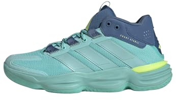 adidas Women's Court Stabil Volleyball, Flash Aqua/Flash Aqua, 9