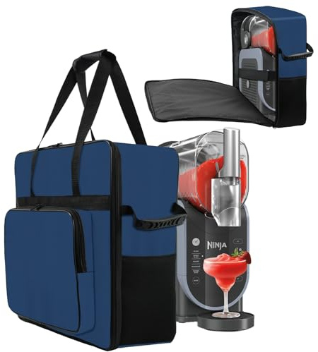 Amerbtech Transportväska för Ninja SLUSHi smoothie-maskin, frontöppning bärbar resväska för smoothiemaskin för Ninja SLUSHi FS301EU Ice Drinking Machine