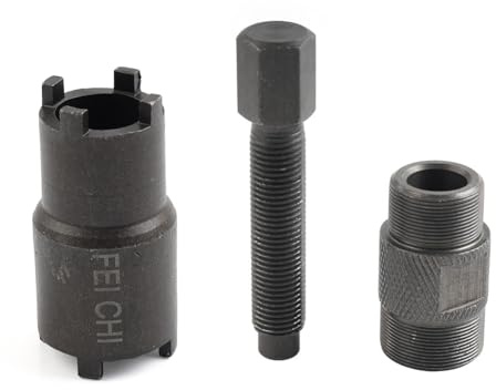 GZYF Extractor de tuercas de seguridad para volante magnético, 2 piezas, 24 mm, 27 mm y 20 mm, 24 mm, llave inglesa, cubo de hierro para cicleta para r CG25 JH70 SG50 50 cc-150 cc