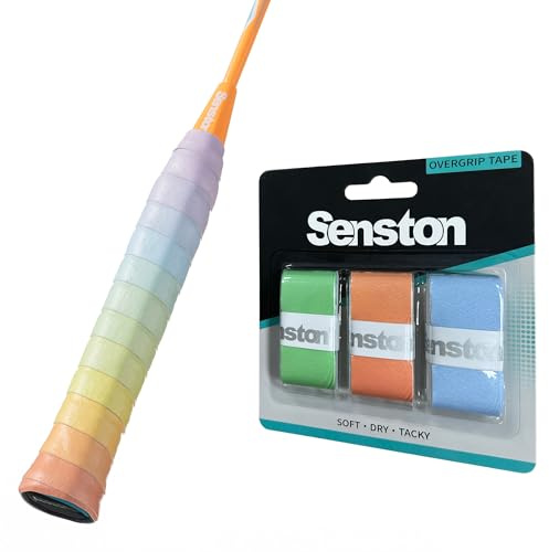 Senston 3pcs Racquet Grips Tape for Tennis/Badminton/Squash