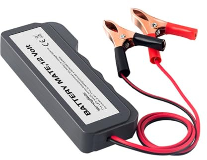 GRIRIW Tester Batteria Auto Professionale 12v Misuratore Batterie Auto Misurazione Precisa e Design Compatto in Abs per Controllo Efficiente Batterie Automobilistiche