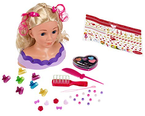 Theo Klein 5399 Princess Coralie Schmink- und Frisierkopf Little Emma, mittel