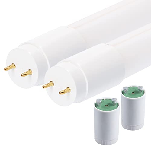 proventa LED-Röhre 150cm 2er-Pack 16W 3.000 Lumen neutralweiß 4.000K G13 mit Starter für KVG/VVG
