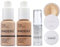 Phoera Foundation Full Coverage Makeup Set, 6ml Face Primer & Cool Beige Setting Powder, Contains Nude & Buff Beige Matte Foundation - 30ml