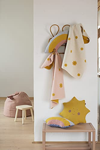 Fussenegger Babydecke mit Ihrem Wunschnamen Bestickt/personalisiert 70x90cm (Sonnen Creme)