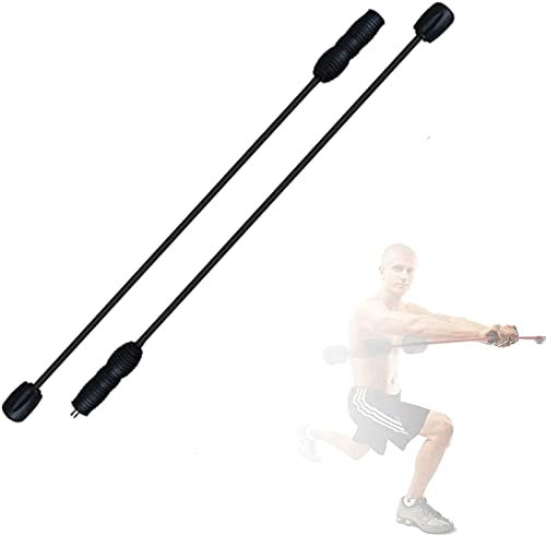 Pilates Stange Tragbares Yoga Stick Sport Schwingstab Erwachsene Swingstick Fitness Tremor Elastic Trainingsstange Slastic Shaping Trainingsstange mit hochelastischer Glasfaser abnehmbar für Gewichts