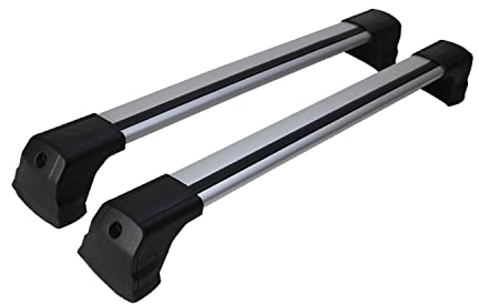 OMAC Dachträger Gepäckträger kompatibel mit VW T5 T6 2003-2024 Grundträger Aluminium Grau 2X