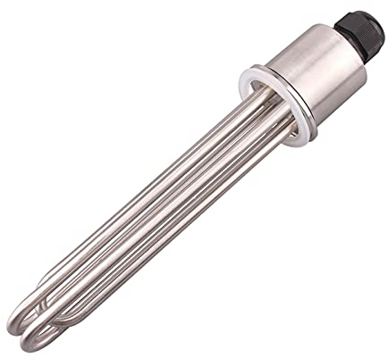 Immersion Heater for Brew SUS304 2tri Clover OD64mm Flange 220V 380V 3KW 4.5KW 6KW 9KW 12KW Water Tank Heating Element (Color : 3kw L190MM) (6kw L250mm) (6kw L250mm)