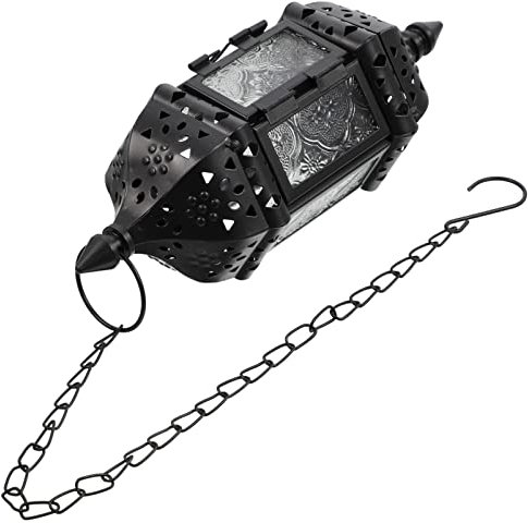 Cabilock Kerzenhalter Aus Schmiedeeisen Im Europäischen Stil Teelichter Kerzenhalter Metall Marokkanische Lampenfassung Hochzeitskerzenlaterne Hängender Kerzenhalter Jahrgang Glas