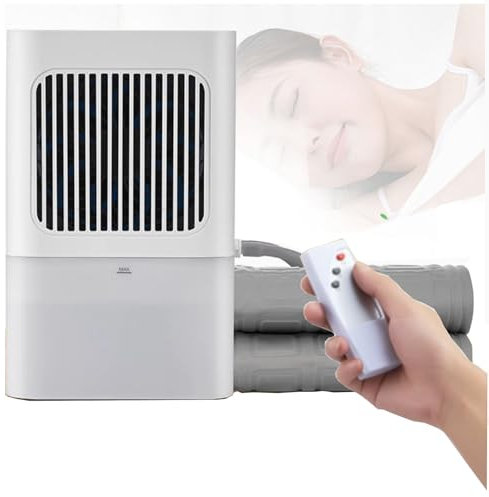 Kngiybo Water Cooling Mattress Pad, Smooth Jet Cooling Mattress Pad Bed Cooling System,Remote Control, Hydro Cooled Mattress Topper, Silent Operation For Rental Housing, Shops, Offices(Size:1.6*1.4m)