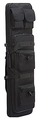 ANSNOW Doppelter Langgewehrkoffer, Wasserdichtes Oxford-Gewebe, Taktische Einzel-Langgewehr-Pistole, Waffentasche Mit Großem Fassungsvermögen, Transportkoffer Für Erwachsene, Airsoft, Länge 35 Zoll/
