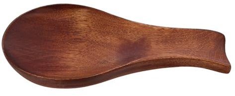 PRETYZOOM Repose-cuillère Cuisine En Bois Massif, Porte-louche Compact, Finition Laquée Ancienne, Accessoire Pour Rangement Ustensiles, Style Japonerie, Usage Quotidien La Cuisine Et Table