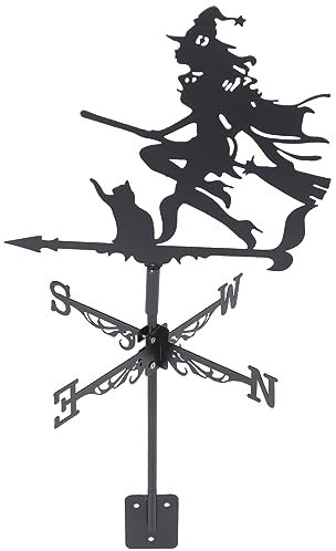 VANZACK Girouette Indicateur Direction Vent Décoration Halloween Jardin Toit Ornement Girouette Extérieure Décoratif Indicateur Direction Vent Décoration Toit Halloween