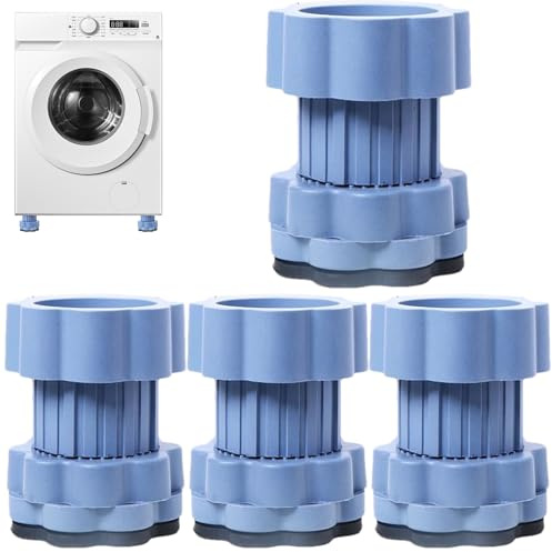 Foot Pads, Washing Machine, Non-Slip, Anti-Shake Stabilisers, High Performance Vibration Absorber Mats, Device Support Pads for Washing Machine, Shock Anti-Movement Cushion, Laundry Floor Protectors